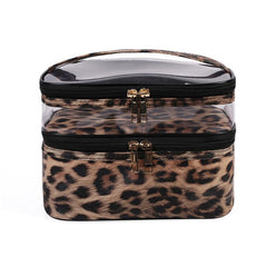 Transparent Double layer Cosmetic Bag Waterproof Storage Bag