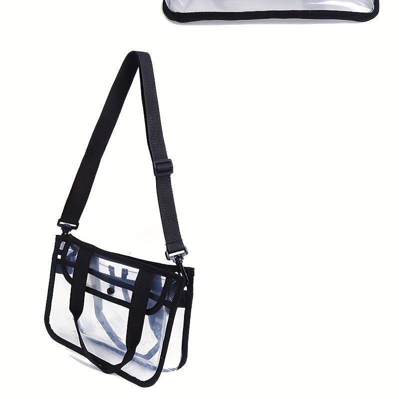 Transparent PVC Wash Bag Toiletry Bag Crossbody Handbag