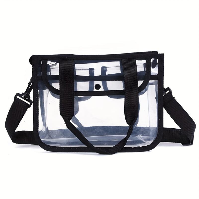 Transparent PVC Wash Bag Toiletry Bag Crossbody Handbag
