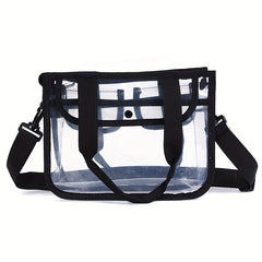 Transparent PVC Wash Bag Toiletry Bag Crossbody Handbag