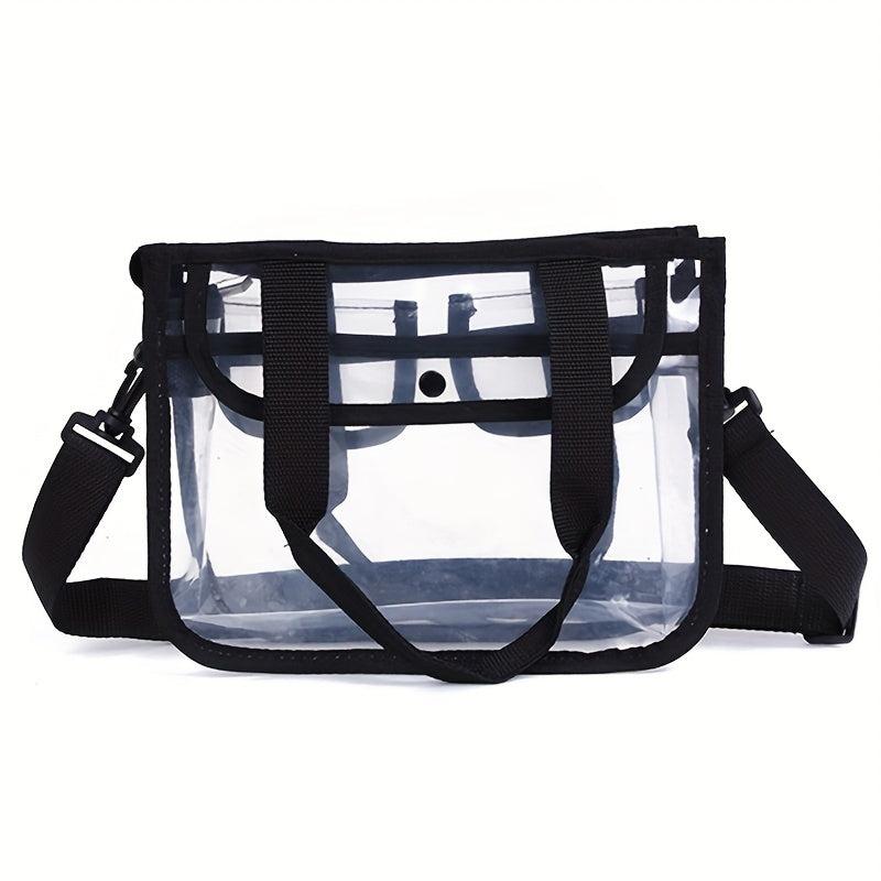 Transparent PVC Wash Bag Toiletry Bag Crossbody Handbag