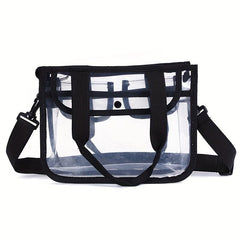 Transparent PVC Wash Bag Toiletry Bag Crossbody Handbag