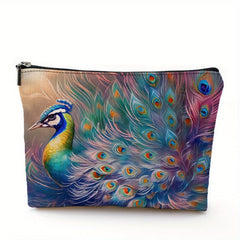 Peacock Printed Cosmetic Bags for Women Makeup Bag Girls Wash Bag Toiletry Bag