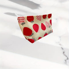 Strawberry Carry on Bag For Women Soft Large Capacity Cosmetic Bag