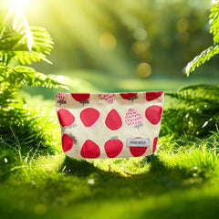 Strawberry Carry on Bag For Women Soft Large Capacity Cosmetic Bag