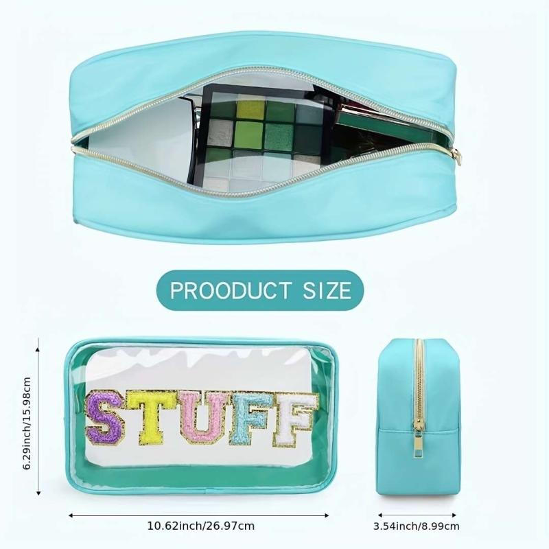 Large Transparent PVC Bag for Travel Storage Toiletry Wash Bag