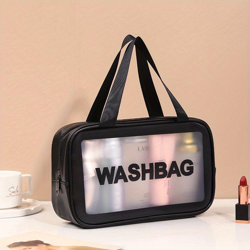 Clear Travel Toiletry Bag - Waterproof PVC Makeup Cosmetic Bag for Women