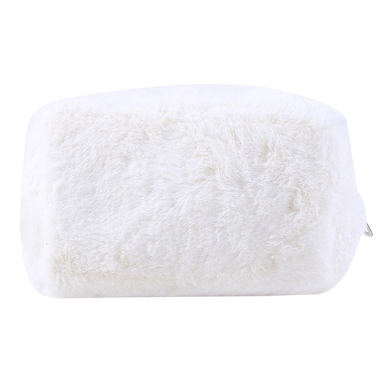 Soft Plush Cosmetic Bag Fluffy Makeup Storage Travel Handbag