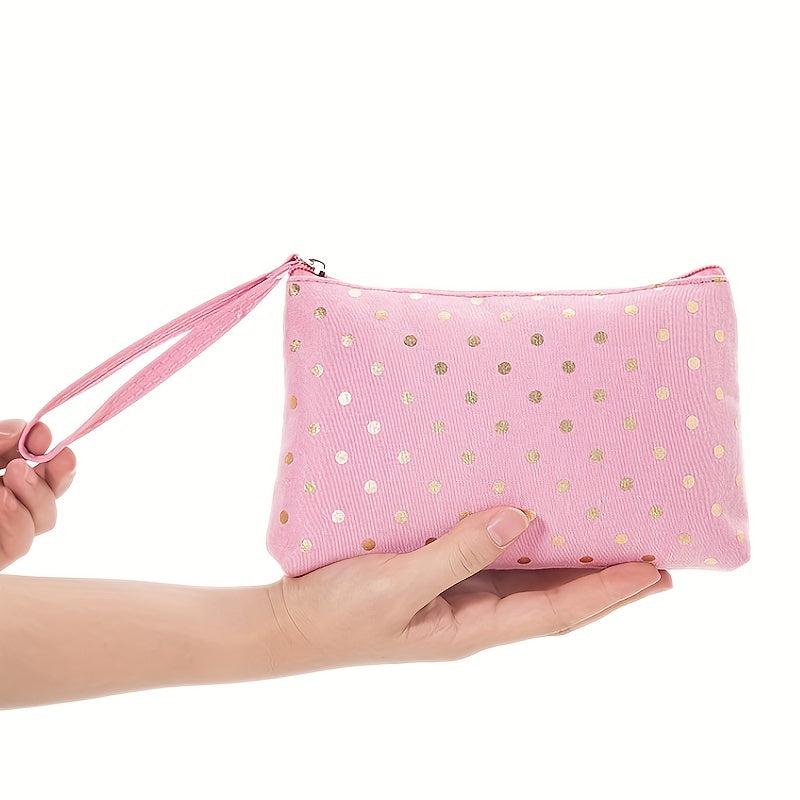 Canvas Travel Cosmetic Bags Small Zipper Storage Bag Toiletry Bag
