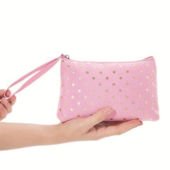 Canvas Travel Cosmetic Bags Small Zipper Storage Bag Toiletry Bag