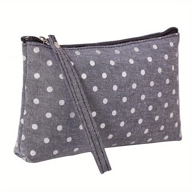 Canvas Travel Cosmetic Bags Small Zipper Storage Bag Toiletry Bag