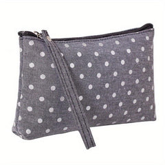 Canvas Travel Cosmetic Bags Small Zipper Storage Bag Toiletry Bag
