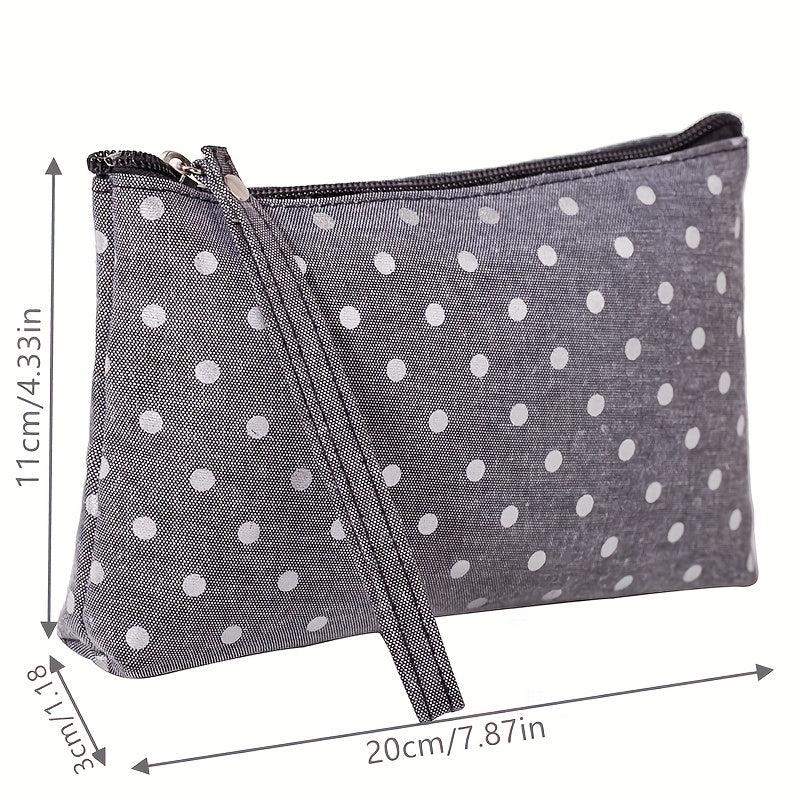 Canvas Travel Cosmetic Bags Small Zipper Storage Bag Toiletry Bag