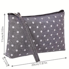 Canvas Travel Cosmetic Bags Small Zipper Storage Bag Toiletry Bag