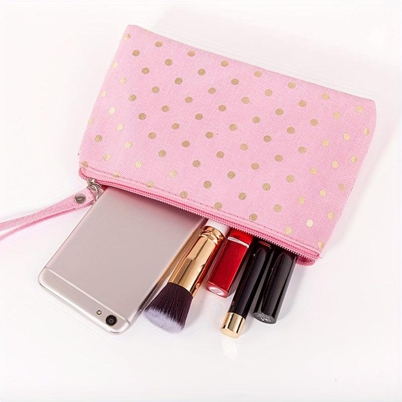 Canvas Travel Cosmetic Bags Small Zipper Storage Bag Toiletry Bag