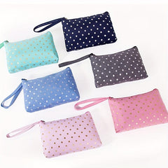 Canvas Travel Cosmetic Bags Small Zipper Storage Bag Toiletry Bag