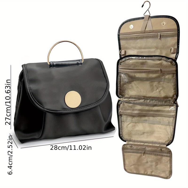 Hanging Roll Up Makeup Bag Toiletry Organizer