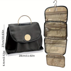 Hanging Roll Up Makeup Bag Toiletry Organizer