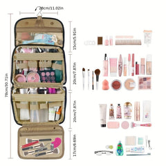 Hanging Roll Up Makeup Bag Toiletry Organizer
