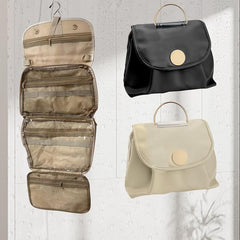 Hanging Roll Up Makeup Bag Toiletry Organizer