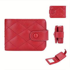 Women's Lipstick Bag with Mirror, Makeup Storage Cosmetic Bag