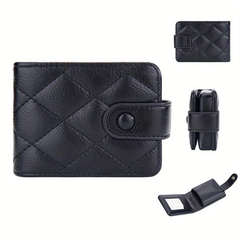 Women's Lipstick Bag with Mirror, Makeup Storage Cosmetic Bag