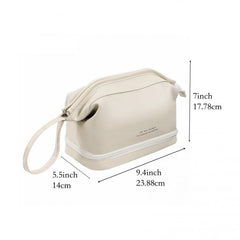 Large Makeup Bag Double Layer Cosmetic Bag Travel Makeup Bag
