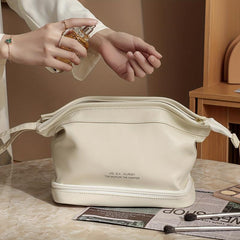 Large Makeup Bag Double Layer Cosmetic Bag Travel Makeup Bag