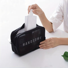 Travel Makeup Bag Portable Storage Mesh Wash Bag