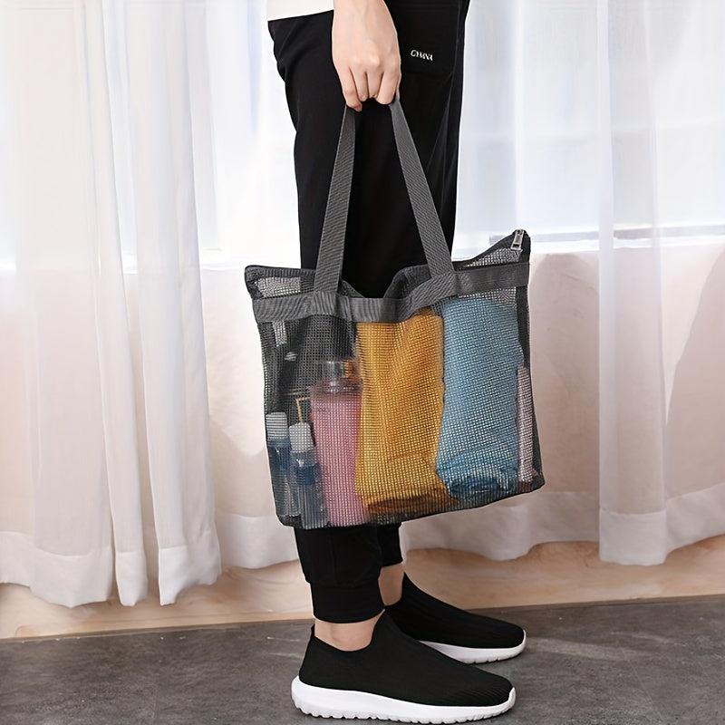 Mesh Beach Bag Portable Travel Storage Bag