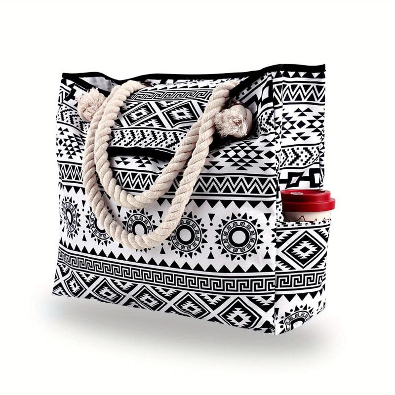 Summer Beach Bag Canvas Handbag Crossbody Shoulder