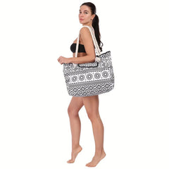 Summer Beach Bag Canvas Handbag Crossbody Shoulder