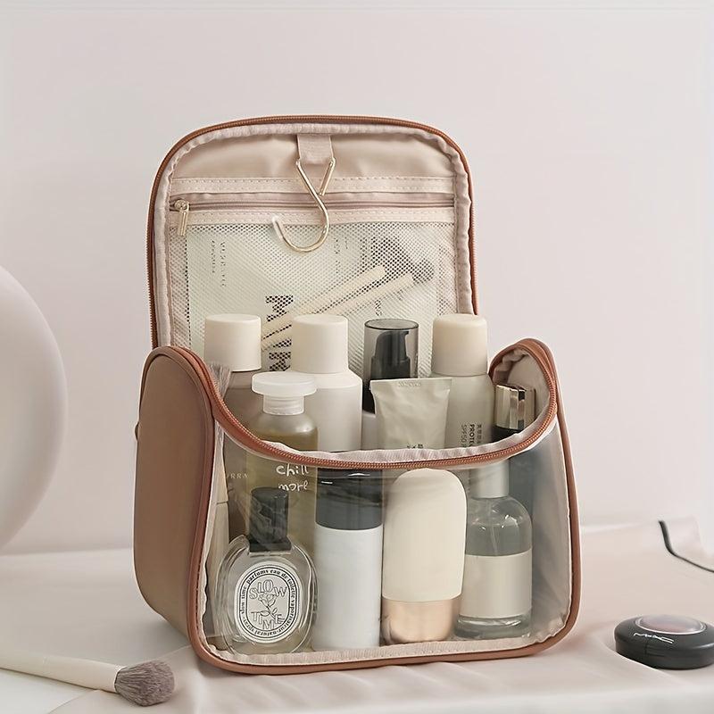 Portable Transparent Makeup Bag Travel Cosmetic Storage Large Capacity