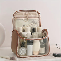 Portable Transparent Makeup Bag Travel Cosmetic Storage Large Capacity