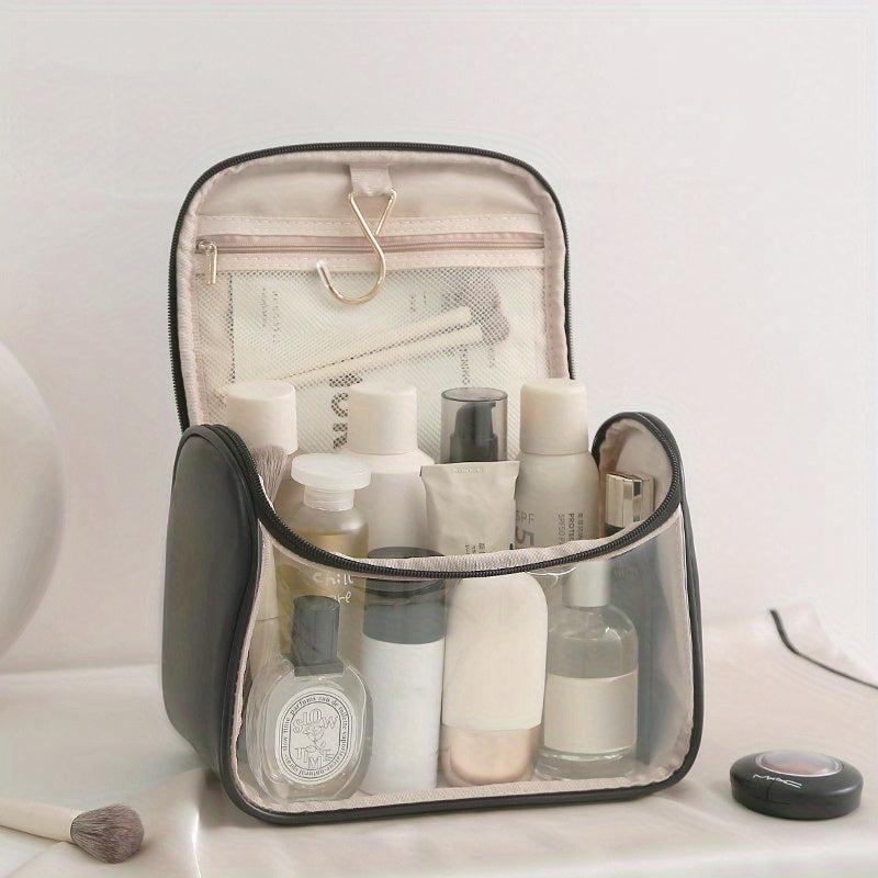 Portable Transparent Makeup Bag Travel Cosmetic Storage Large Capacity