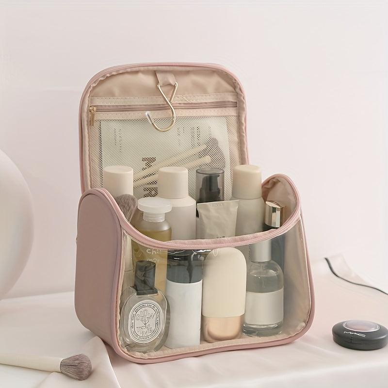 Portable Transparent Makeup Bag Travel Cosmetic Storage Large Capacity