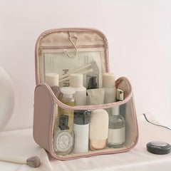 Portable Transparent Makeup Bag Travel Cosmetic Storage Large Capacity