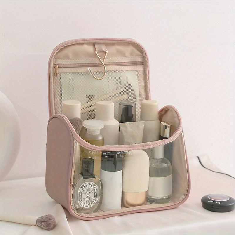 Portable Transparent Makeup Bag Travel Cosmetic Storage Large Capacity
