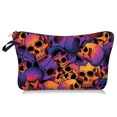 Halloween Skeleton Makeup Bag Multifunctional Toiletry Storage Bag