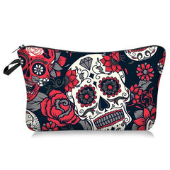 Halloween Skeleton Makeup Bag Multifunctional Toiletry Storage Bag