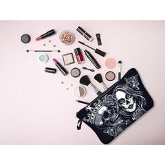 Halloween Skeleton Makeup Bag Multifunctional Toiletry Storage Bag