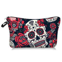 Halloween Skeleton Makeup Bag Multifunctional Toiletry Storage Bag