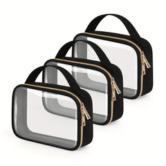 Clear Makeup Bag with Handles for Travel Toiletries