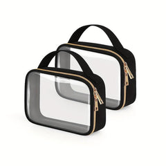 Clear Makeup Bag with Handles for Travel Toiletries
