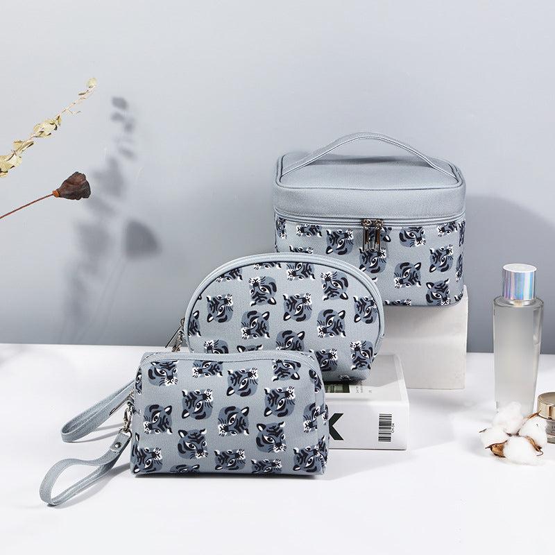 Waterproof Little Tiger Head Toiletry Bag 3pcs Set