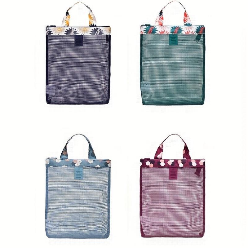 Mesh Toiletry Bag Beach Bags Sports Travel Shopping Handbags