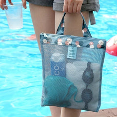 Mesh Toiletry Bag Beach Bags Sports Travel Shopping Handbags
