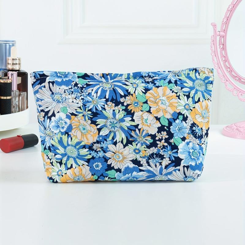 Flower Cosmetic Bag Large Portable Handbag