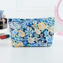 Flower Cosmetic Bag Large Portable Handbag