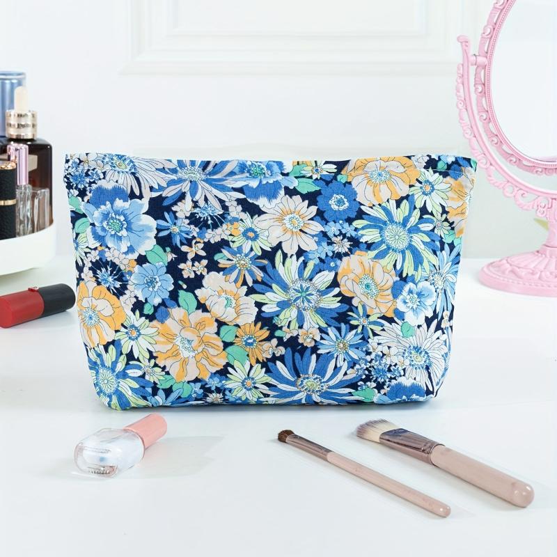 Flower Cosmetic Bag Large Portable Handbag